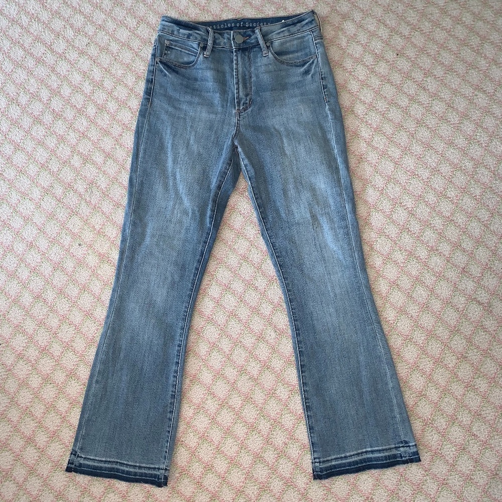 Cropped Boot Cut Jeans Size 25